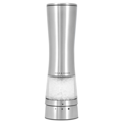 Cole & Mason Derwent Stainless Steel Electric USB Pepper Mill 7.5"
