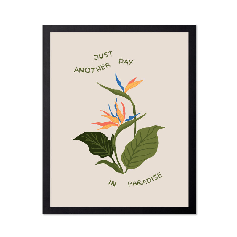Juste un autre jour au paradis, Sans cadre, Affiche, H 11 po x l 14 po