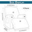 Housse pour fauteuil inclinable à motif floral 4 pièces
