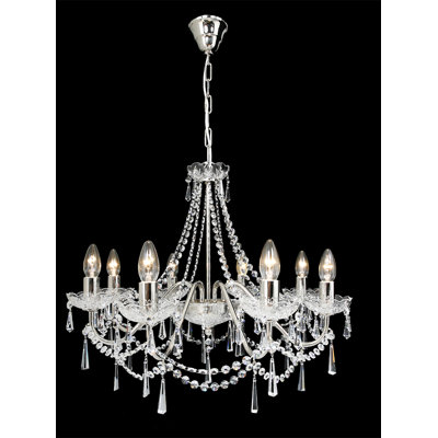 Emery 8 - Light Candle Style Chandelier