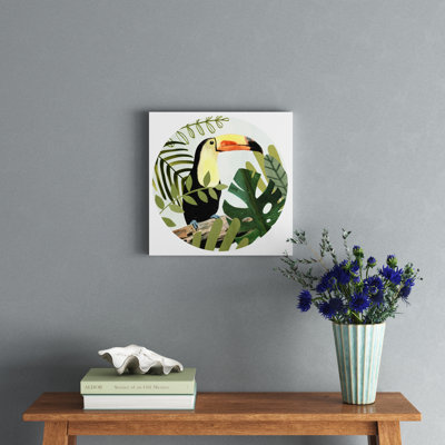 Flamingo Forest Collection C by Victoria Borges - Wrapped Canvas Painting