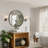 Alauni Metal Round Wall Mirror,Decorative Mirror for Bathroom,Entryway,Hallway -1300406101-1300406096