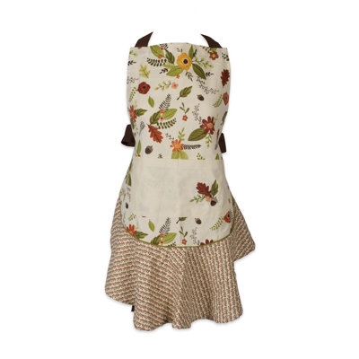 Thanksgiving Floral Bib Apron