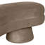 Banc rembourré en velours taupe Zenna-1821666956
