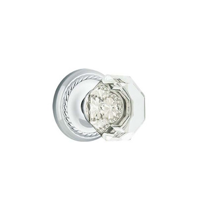 Ensemble de faux boutons Emtek avec rosette en corde et bouton Old Town