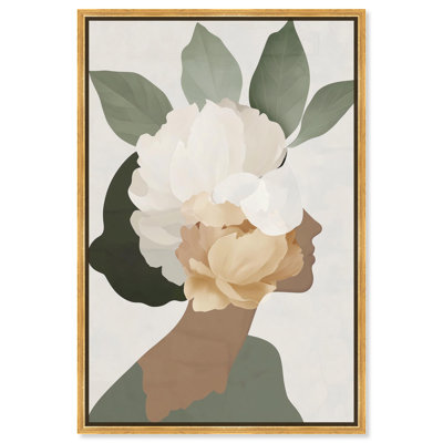 Floral Headpiece II Canvas Elegant Floral Art by