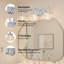Éclairage pour meuble-lavabo en métal et chrome 3 lumières 18 po avec abat-jour en verre transparent pour salle de bain (ampoules non incluses)-118588136-109616271