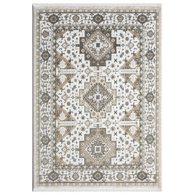 Carllene Area Rug with Non-Slip Backing