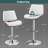 Xzayden Swivel Upholstered Adjustable Height Counter Stool,Bar Stool with Metal Frame-346393016-349276191