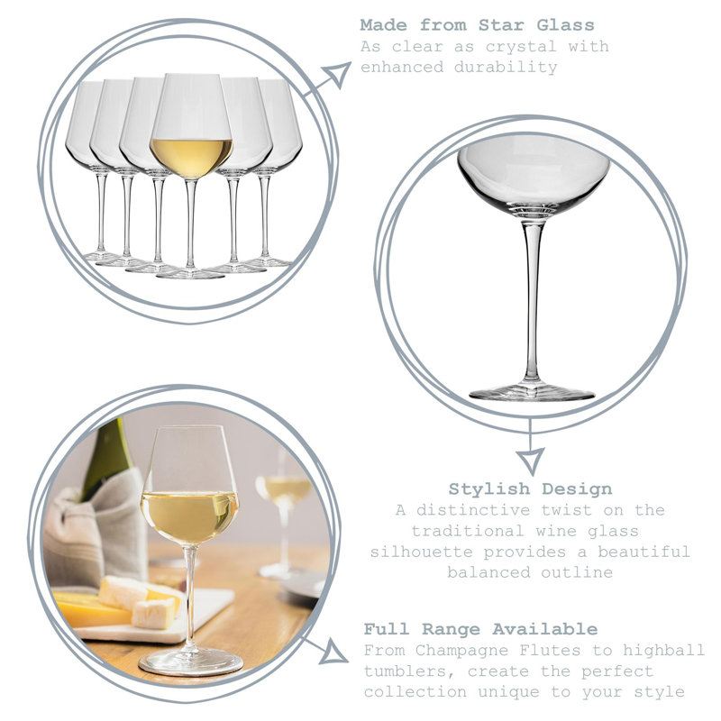 Inalto Uno Red Wine Glasses, 6, 470ml