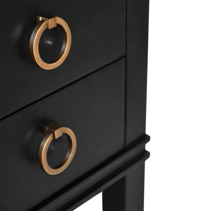 Cutler 36.5'' W Single Vanity, Matte Black/Ivory, 37"