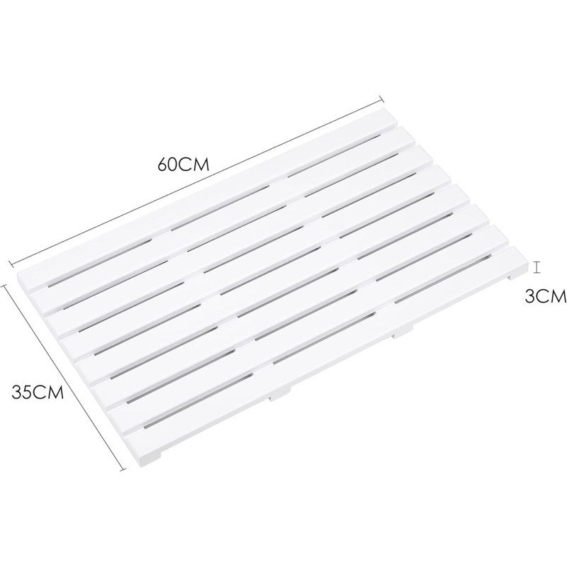 Renarda Bamboo Non-Slip Shower Mat