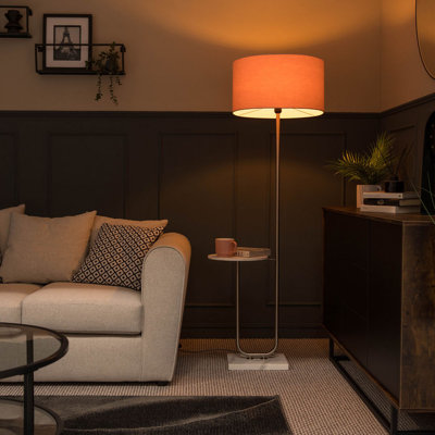 132.5cm Chrome Arched Floor Lamp