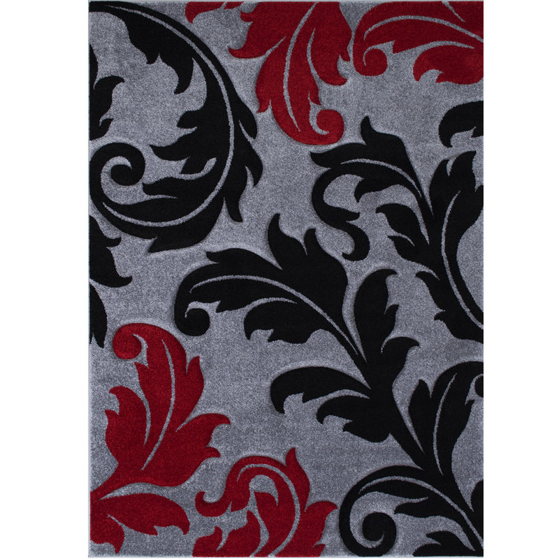 Floral Indoor Rug, Rectangle 5'2" x 7'2"