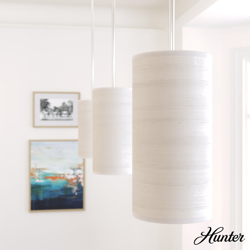 Solhaven 6" Bleached Alder Mini Drum LED Pendant Light