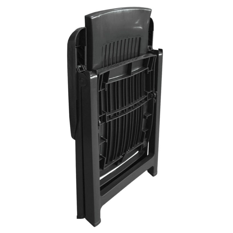 Plastic Patio Folding Chair Folding Chair Set, Anthracite