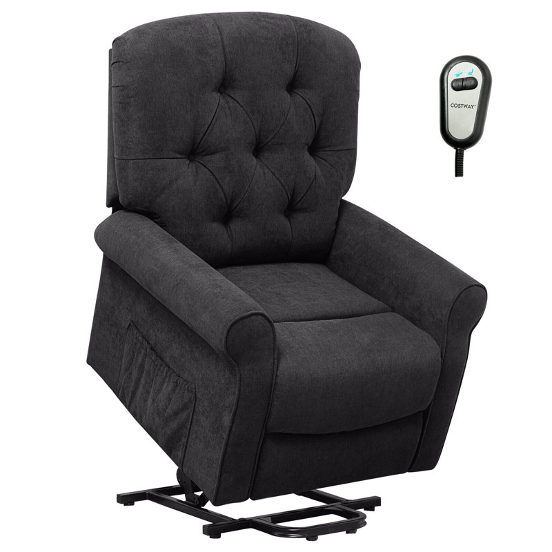 Fauteuil inclinable électrique lève-personne standard Danila, 100 % polyester noir