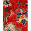 Tapis unique en laine noué à la main 6 pi x 8 pi 7 po nouvel âge Jarnail - rouge / brun / bleu marine