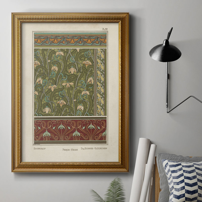Toile encadrée de qualité supérieure Nouveau Decorative VI - prête à être accrochée, H 20 po x l 16 po x P 2,5 po