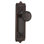 Plaque Egg & Dart avec bouton de porte Craftsman