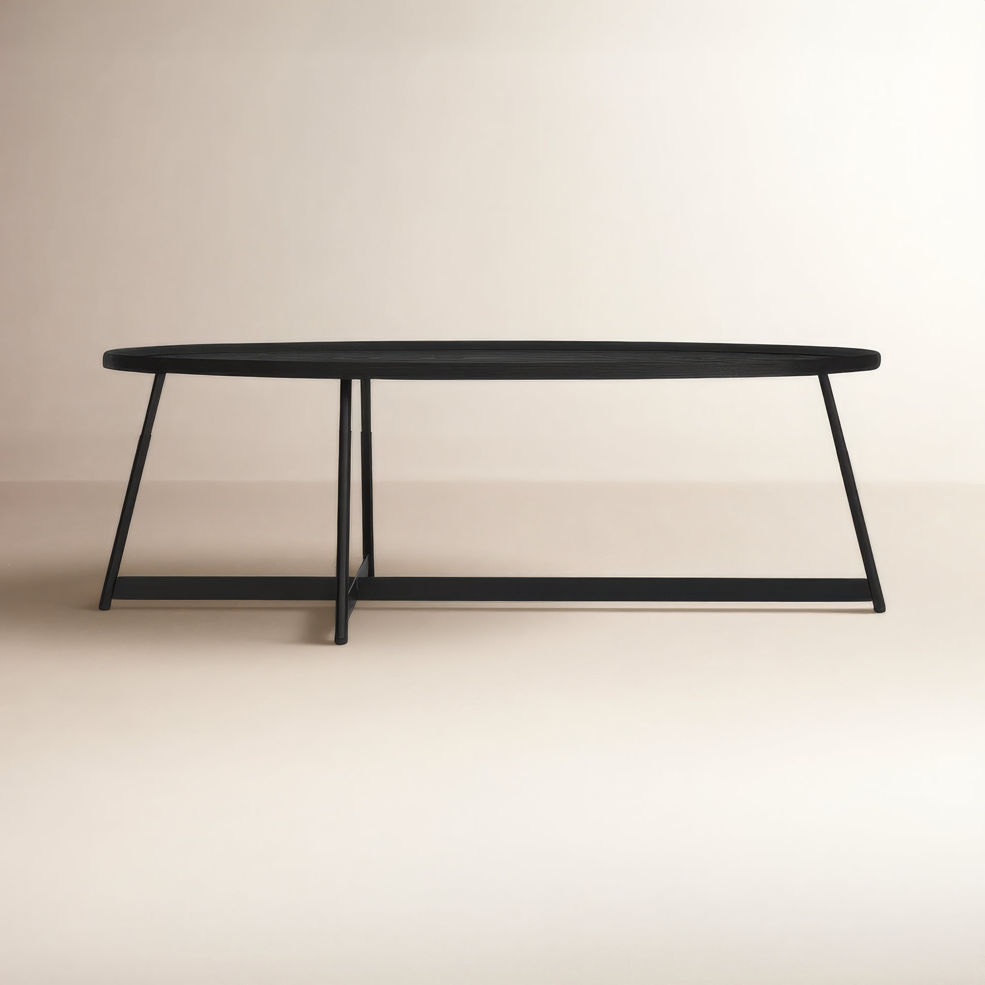 Xavier Single Coffee Table, Black Ash