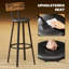 Upholstered Counter Stool with Metal Frame
