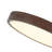 Scandinavian Dimmable LED Round Ceiling Light With Wood Accent