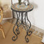 Table d'appoint ronde en céramique pour l'extérieur
