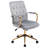 Jaycie Velvet Padded Arm Contemporary Swivel Office Task Chair-337990319