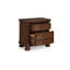 Table de chevet Laon, 3 tiroirs, bronze, 29 pouces, bois franc brun cerise