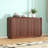 Walnut 4-Door Fluted TV Stand With Power Outlet, Handleless Wave Design-1237491031