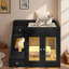 Armoire multifonctionnelle pour chat avec bac à litière isolant les odeurs et plateau spacieux pour le rangement ou le repos, améliorant l'esthétique et l'organisation de la maison-1692687493