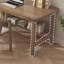 Bureau long en bois massif, bureau domestique entièrement en bois massif avec rangement-39473068