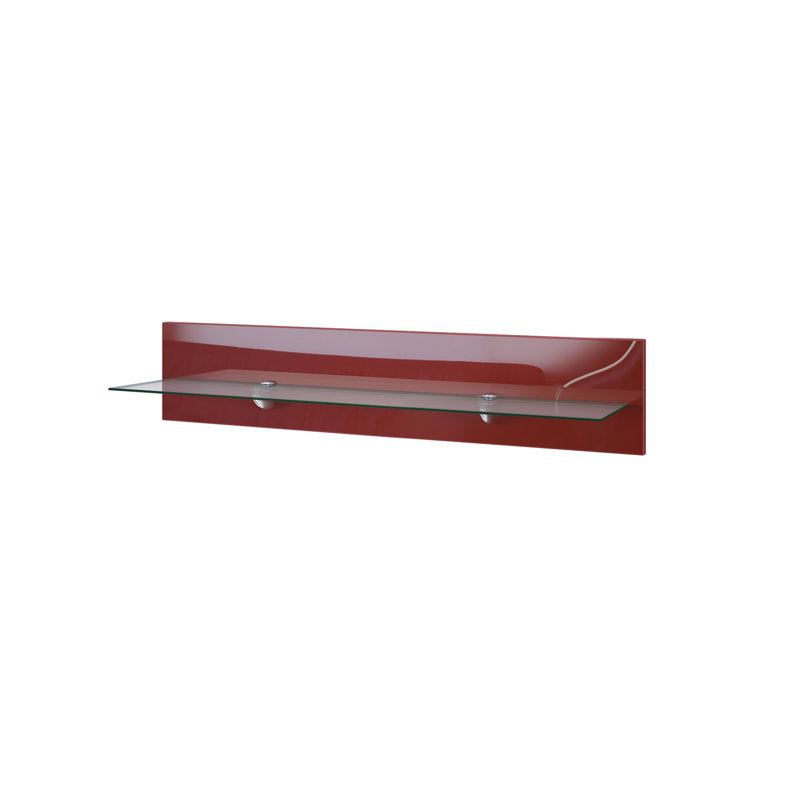 Mccloskey Floating Shelf, 20cm H x 146cm W x 19cm D, Burgundy