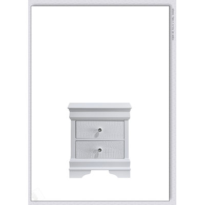 Table de chevet 2 tiroirs Blaze