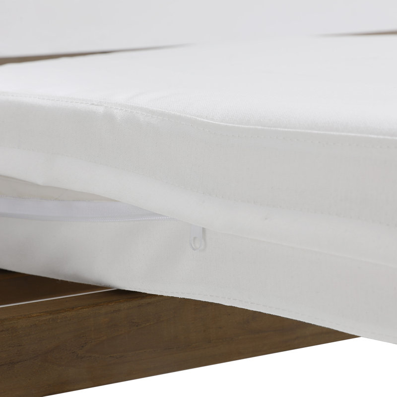 Causeuse d'extérieur avec coussins 43,9 po Polett, Beige, Brun