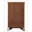 Commode Verona G6790-CH, finition champagne argentée avec design en X en relief et tiroirs durables pour les chambres modernes-139716835