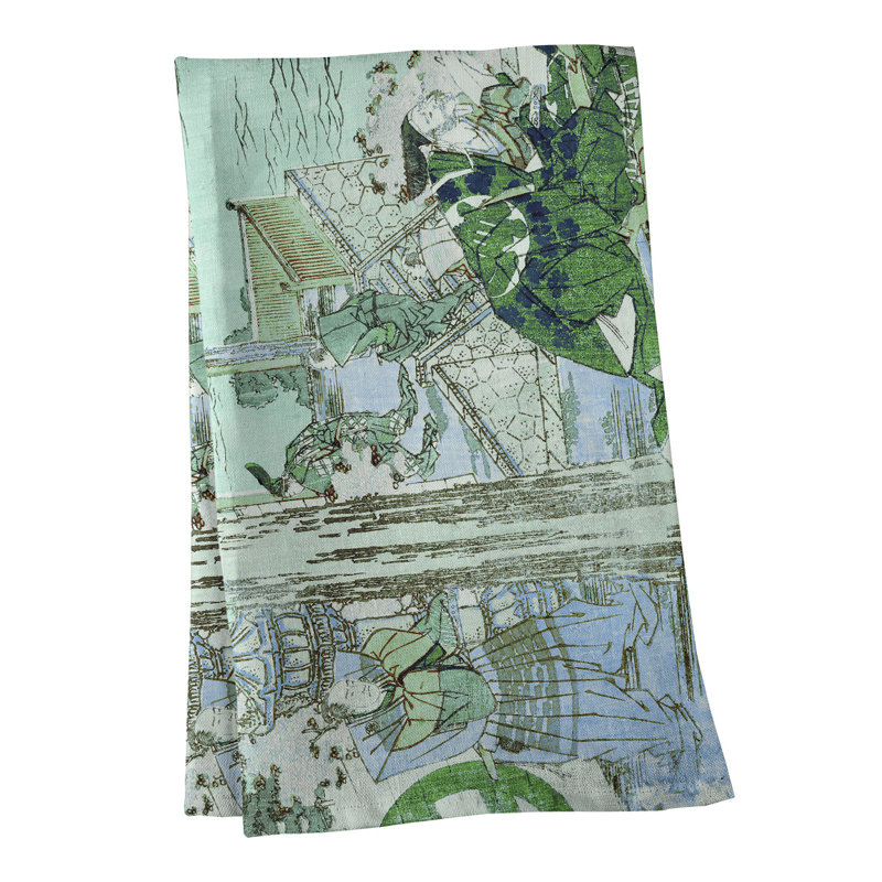 Tea Towel Kitchen Towel, Cotton Twill, Light Green