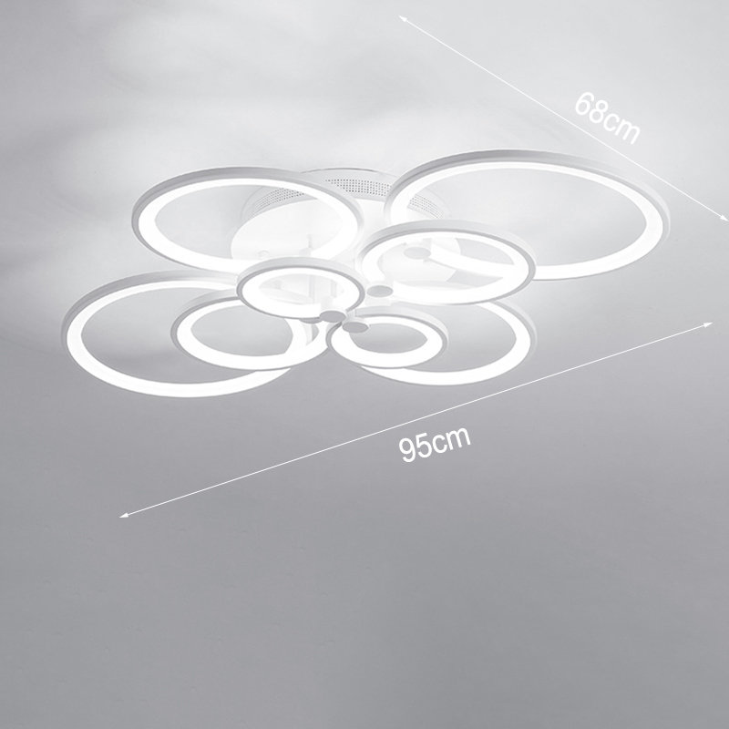 Acrylic LED Semi Flush Mount