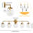 Airabelle Bathroom Vanity Lighting With Clear Shades Dimmable Bathroom Light Fixtures-940530737-952232157