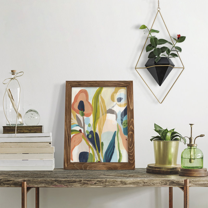 Jungle Jewels II, reproduction encadrée, H 11 po x l 9 po x P 1 po, Noyer
