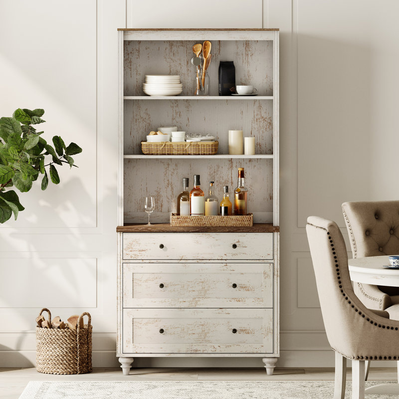 Buffet Corretta, Blanc rustique