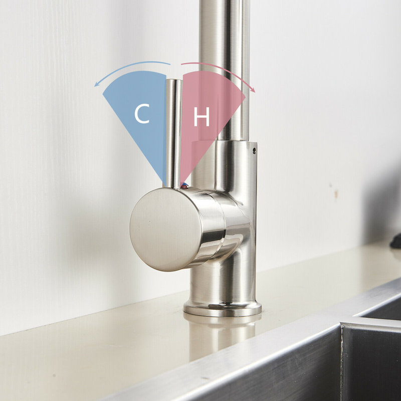 Belfry Kitchen Mascoutah Pull Out Kitchen Faucet