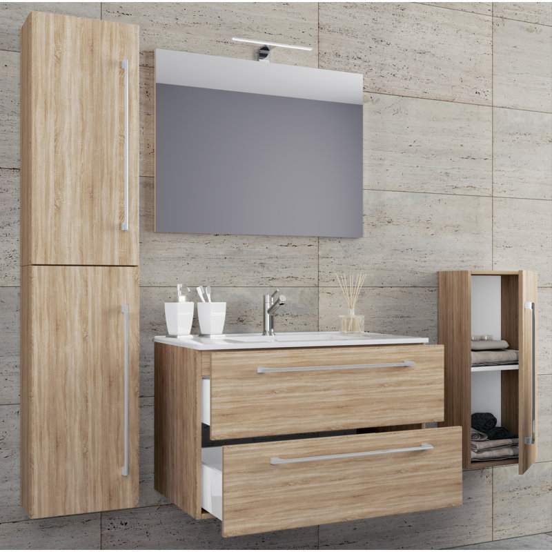 Andor Bathroom Furniture Suite, Brown