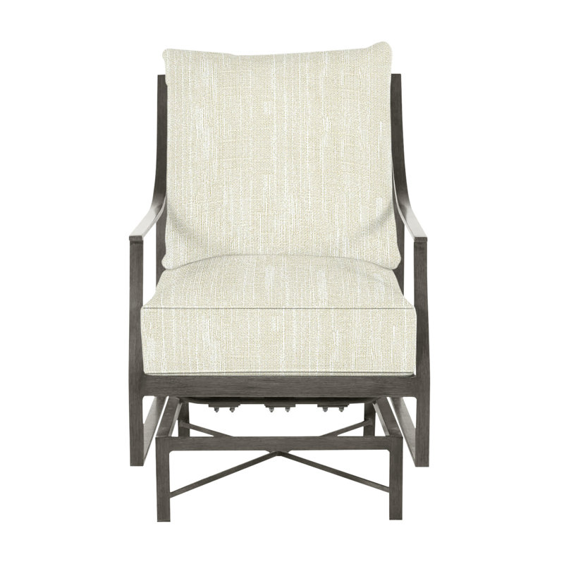 Méridienne en aluminium Monaco - Gris ardoise, Welt, InsideOut® Rollo ‑ lin crème, Gris ardoise