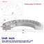 Canapé modulaire incurvé en mousse Boneless Corduroy-1602489880-1602489883-1602489882