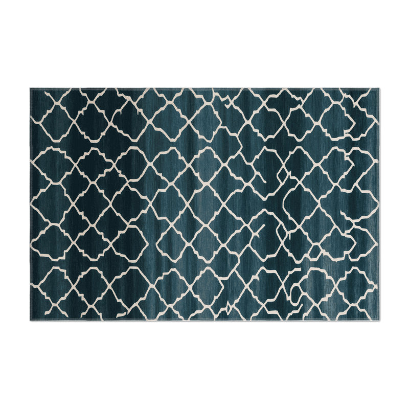 Tapis gris intérieur et extérieur Trellis, Rectangle 5 pi x 7 pi