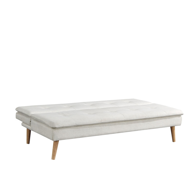 Tanner 66.1 Upholstered Futon, Tatum Cream