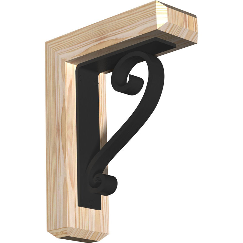 Support triple Ironcrest Edwards, H 12 po x P 9 1/2 po, Sapin Douglas de l 4 po x T 2 po (sciage brut)