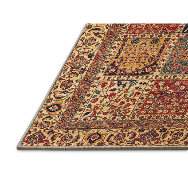 Tapis abstrait à motif abstrait moderne, Rectangle 7 pi x 9 pi